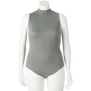 Juniors' Plus Size Mudd® Mockneck Bodysuit