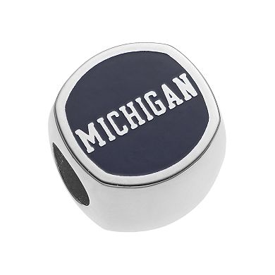 LogoArt Sterling Silver Michigan Wolverines Bead