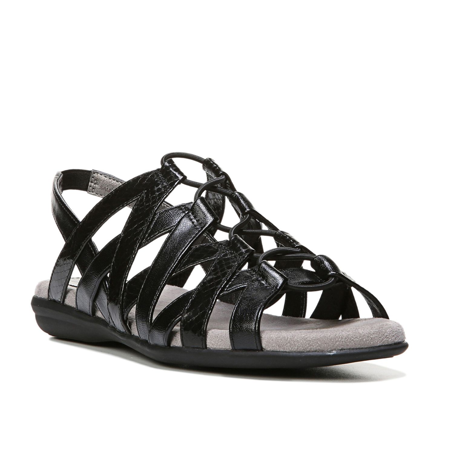 lifestride black sandals