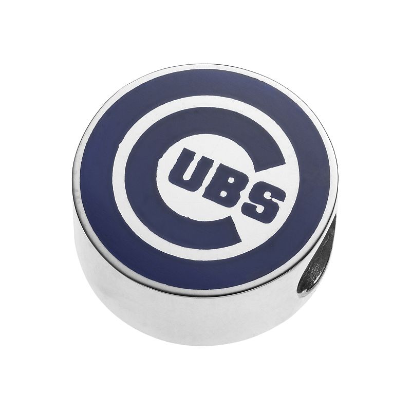 LogoArt Sterling Silver Chicago Cubs Bead, Womens, Multicolor