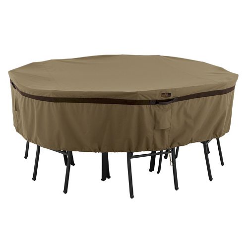 Hickory Large Round Patio Table Chairs Cover