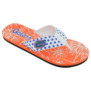 Women's College Edition Florida Gators Floral Polka-Dot Flip-Flops