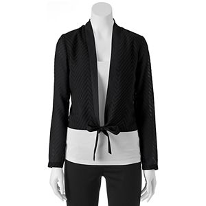 Juniors' Candie's® Cropped Tie Front Top