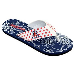 Women's College Edition Arizona Wildcats Floral Polka-Dot Flip-Flops