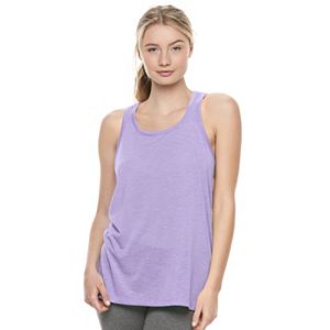 Juniors' SO® Mesh Back Space-Dyed Tank