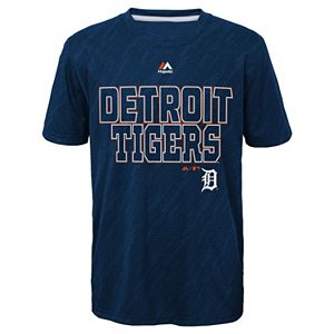 Boys 8-20 Majestic Detroit Tigers Geo Fuse Sublimated Cool Base Tee