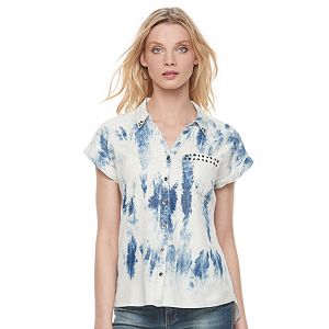 Women's Rock & Republic® Acid Wash Chambray Shirt