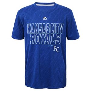 Boys 8-20 Majestic Kansas City Royals Geo Fuse Sublimated Cool Base Tee