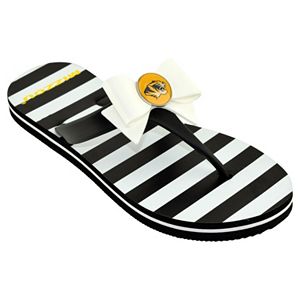 Women's College Edition Missouri Tigers Bow Flip-Flops