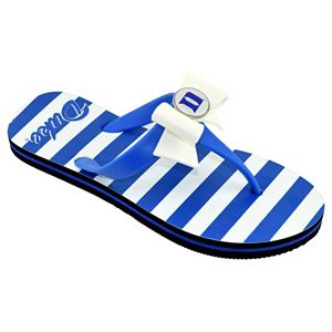 Women's College Edition Duke Blue Devils Bow Flip-Flops