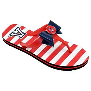 Women's College Edition Arizona Wildcats Bow Flip-Flops