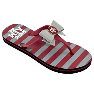 Women's College Edition Texas A&M Aggies Bow Flip-Flops