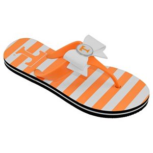 Women's College Edition Tennessee Volunteers Bow Flip-Flops