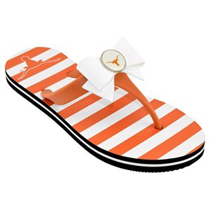 Women's College Edition Texas Longhorns Bow Flip-Flops