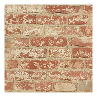 RoomMates Faux Brick Peel & Stick Wallpaper Wall Decal