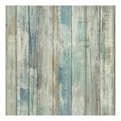 Wall Decals Kohl S - roommates faux distressed wood peel stick wallpaper wall decal