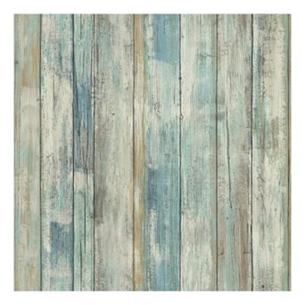 RoomMates Faux Distressed Wood Peel & Stick Wallpaper Wall Decal