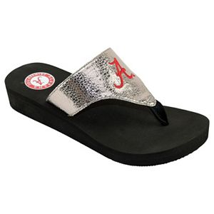 Women's Alabama Crimson Tide Shine Platform Flip-Flops