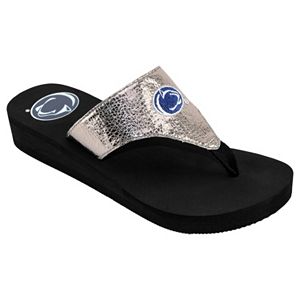 Women's Penn State Nittany Lions Shine Platform Flip-Flops