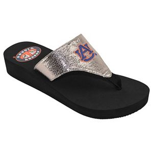 Women's Auburn Tigers Shine Platform Flip-Flops