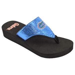 Women's Florida Gators Shine Platform Flip-Flops