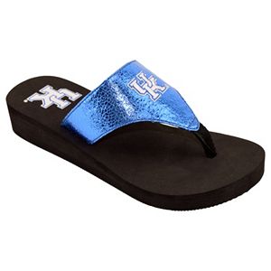 Women's Kentucky Wildcats Shine Platform Flip-Flops