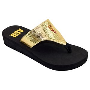 Women's Arizona State Sun Devils Shine Platform Flip-Flops