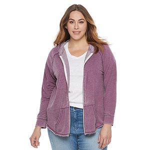 Plus Size SONOMA Goods for Life™ Burnout French Terry Hoodie