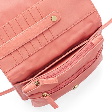 Apt. 9® London SafeKeeper RFID-Blocking Flap Crossbody Bag