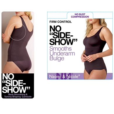 Naomi & Nicole Firm Control Shapewear No Side Show Back Smoothing Tummy Shaping Camisole 7504
