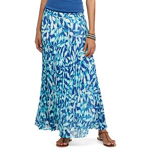 Women's Chaps Floral Pleated Skirt