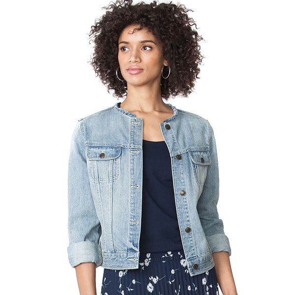 Kohls blue jean jacket hotsell