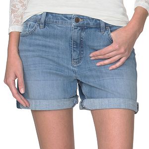 Women's Chaps Cuffed Jean Shorts