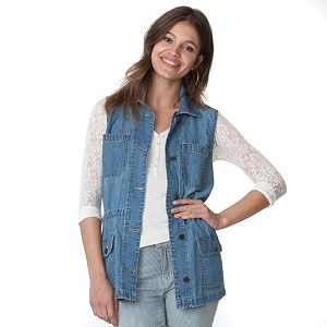 Women's Chaps Jean Vest