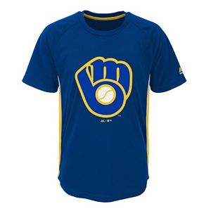 Boys 8-20 Majestic Milwaukee Brewers Champ Tee