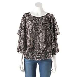 Women's Jennifer Lopez Chiffon Popover Top