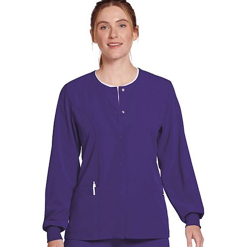Plus Size Jockey Scrubs Classic Long Sleeve Jacket