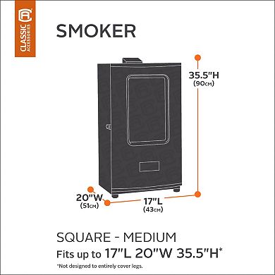 Black Square Smoker Cover