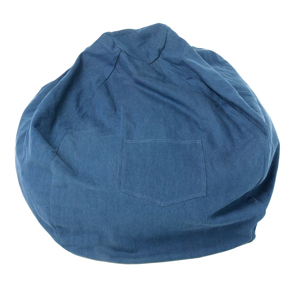 Fun Furnishings Blue Denim Large Beanbag Chair Teen