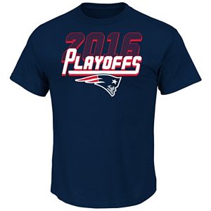 Men's Majestic New England Patriots 2016 Playoffs Season Contender Tee