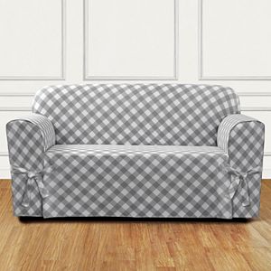 Sure Fit Buffalo Check Loveseat Slipcover