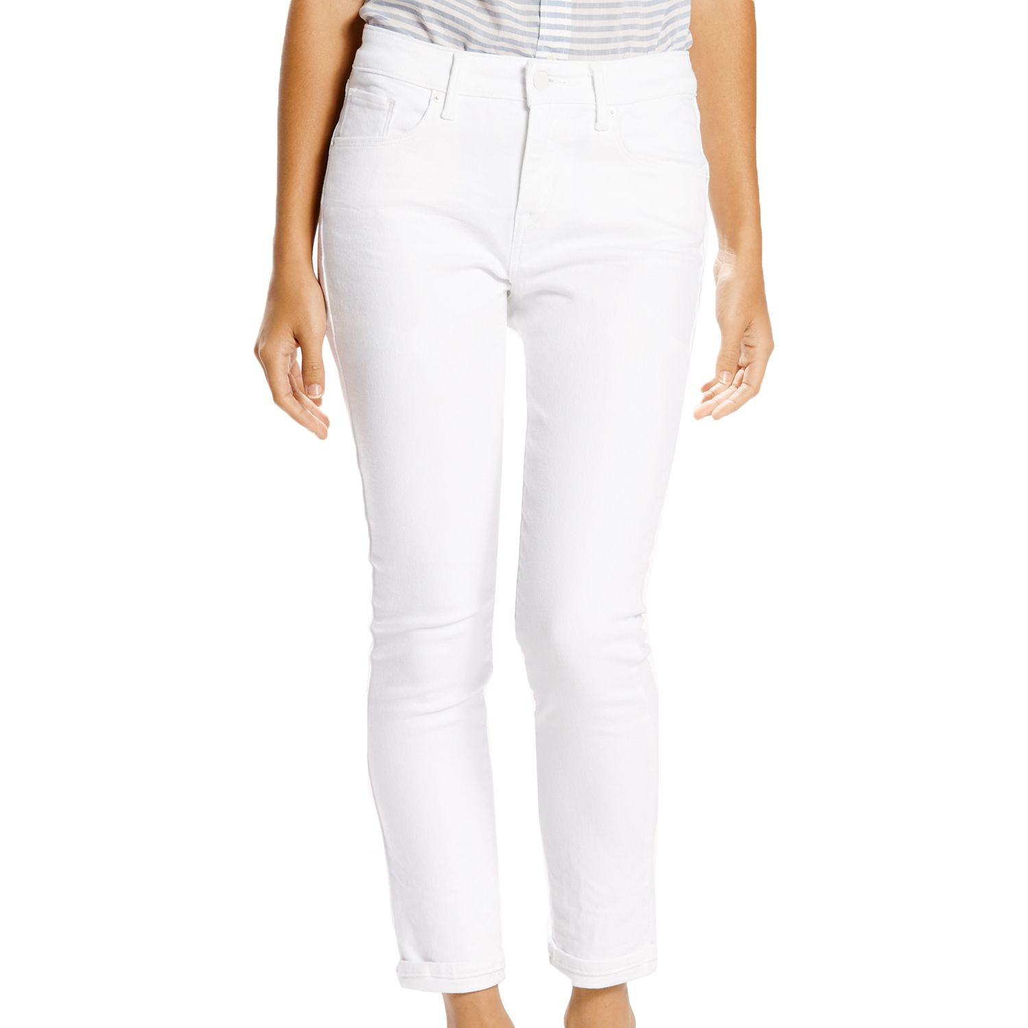 levi's mid rise skinny crop