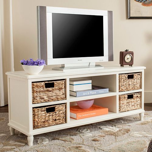 Safavieh Woven Basket & TV Stand 5piece Set