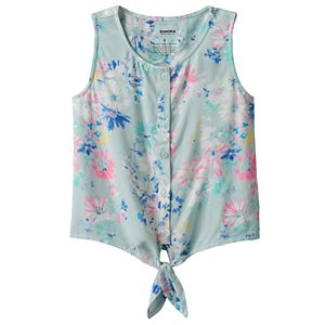 Girls 4-12 SONOMA Goods for Life™ Print Tie-Front Top