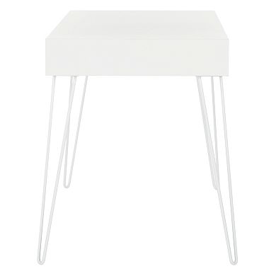 Safavieh Retro White 2-Drawer Desk