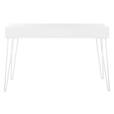 Safavieh Retro White 2-Drawer Desk