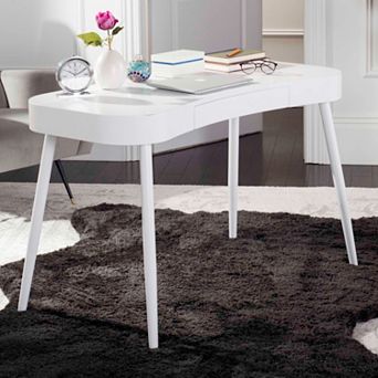 Safavieh White Scandinavian 1-Drawer Desk