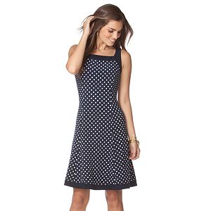 Women's Chaps Abstract Fit & Flare Dress