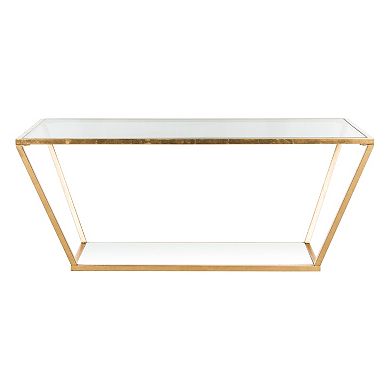 Safavieh Geometric Gold Finish Coffee Table