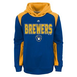 Boys 8-20 Majestic Milwaukee Brewers Geo Fuse Hoodie
